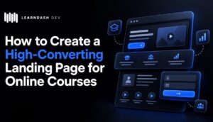 converting page to online courses