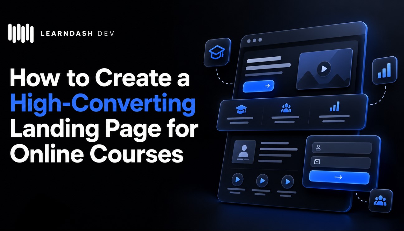 converting page to online courses