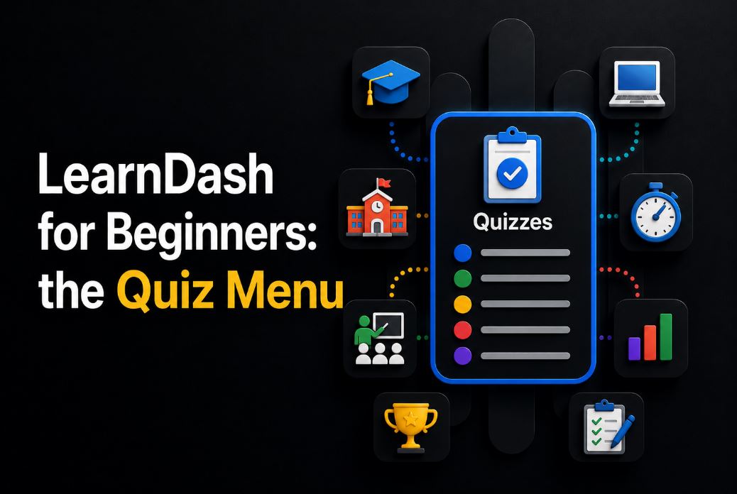 LearnDash Beginners Quiz Menu