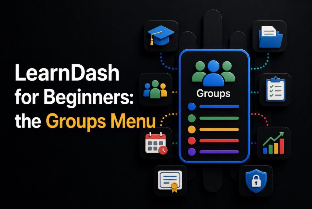 learndash group menu